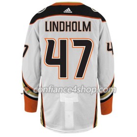 Adidas Maillot de Hockey Anaheim Ducks HAMPUS LINDHOLM 47 Blanc Authentic - Homme